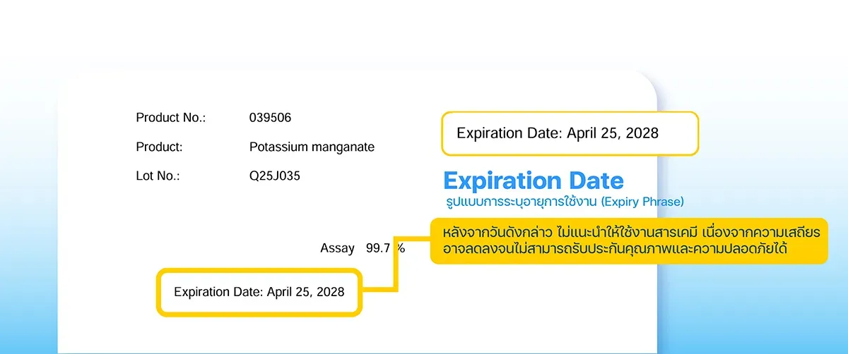 Expiration Date วันหมดอายุ