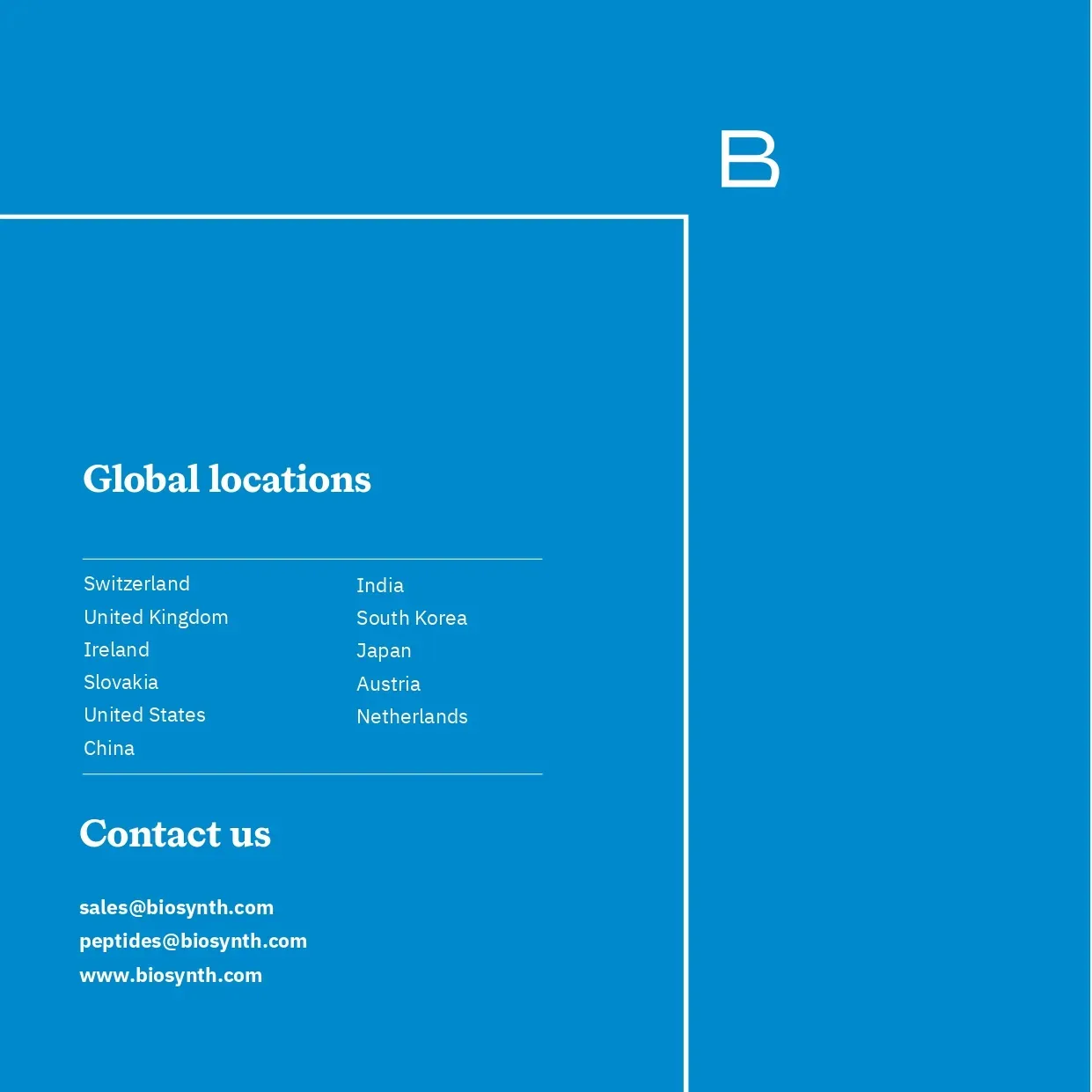 Biosynth Company Overview - 6