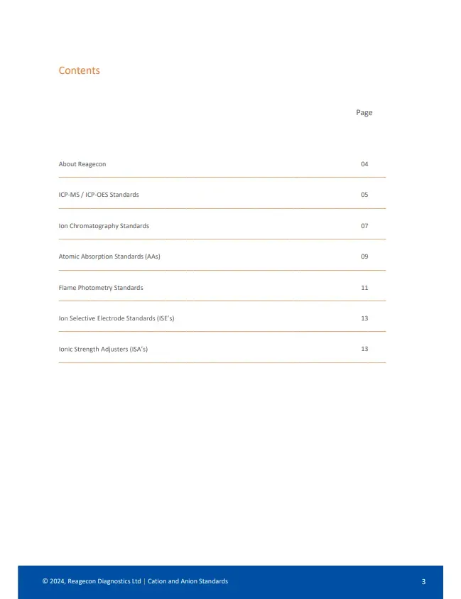 Cation and Anion Standards - 2