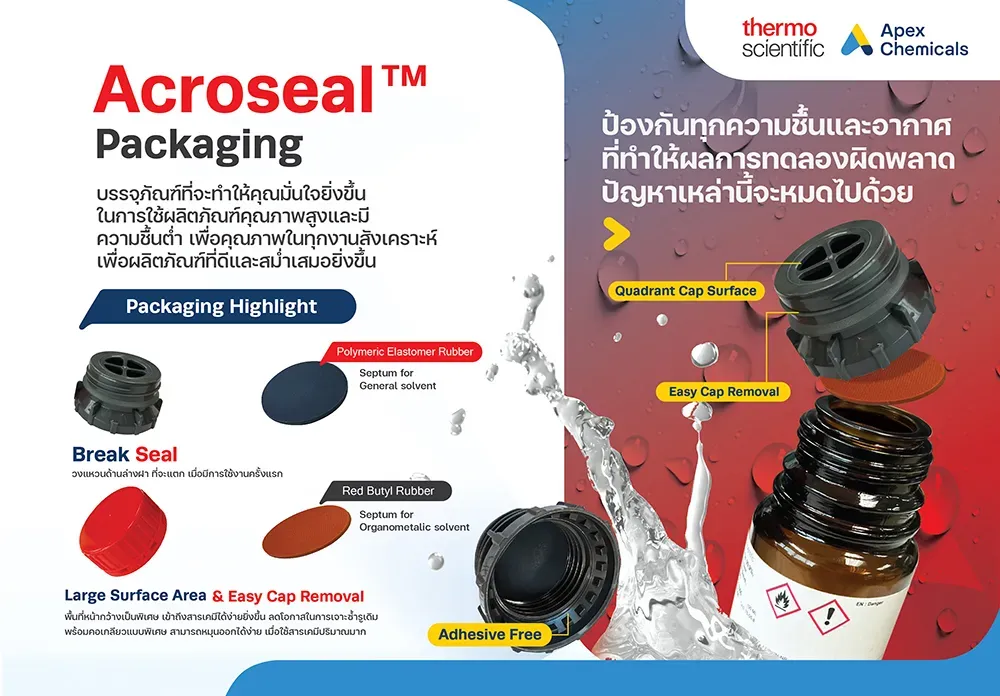 Acroseal Packaging&nbsp;นวัตกรรมบรรจุภัณฑ์จากแบรนด์&nbsp;Thermo Fisher Scientific