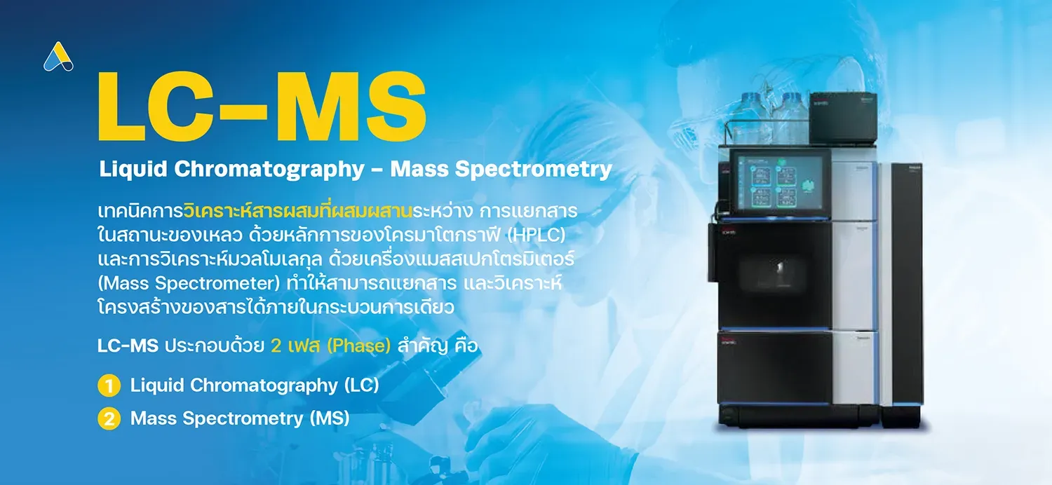 หลักการทำงานของ LC-MS และส่วนประกอบ 2 เฟสหลัก
