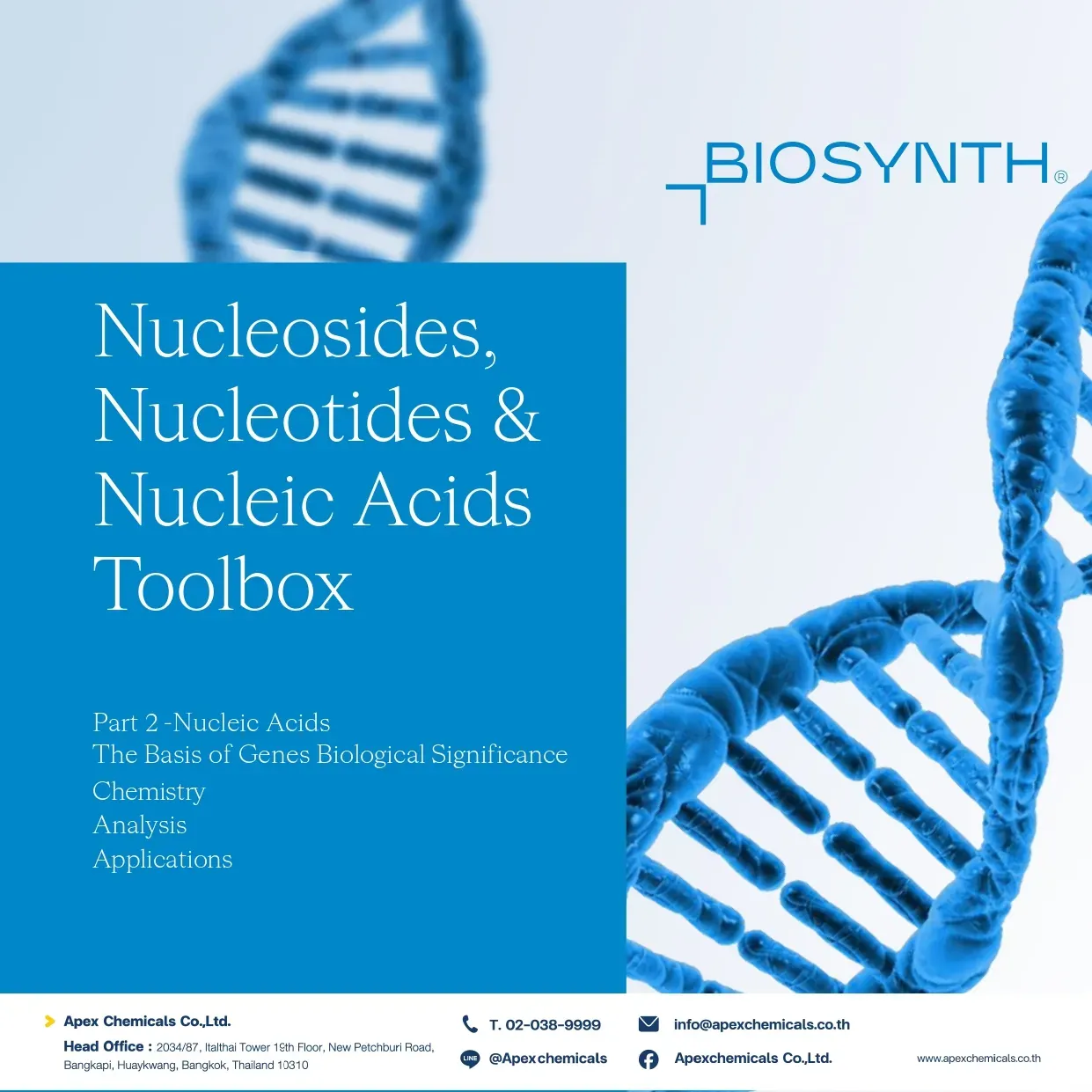 Nucleosides, Nucleotides and Nucleic Acids Toolbox Part II - 1