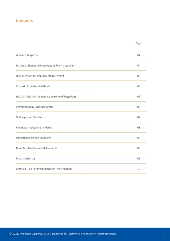Standards for Elemental Impurities in Pharmaceuticals - 2