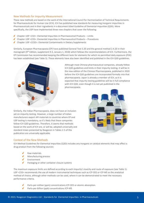 Standards for Elemental Impurities in Pharmaceuticals - 4