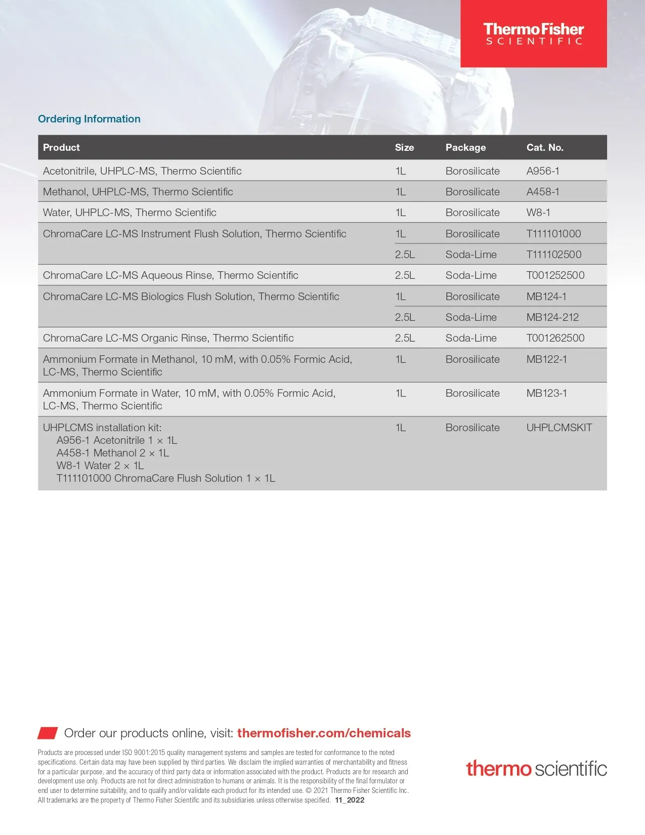 UHPLC-MS solvents - 3