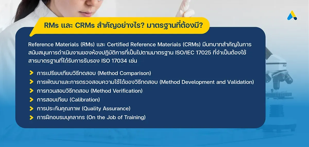 RMs และ CRMs สำคัญอย่างไร มาตรฐานอะไรที่ต้องมีบ้าง